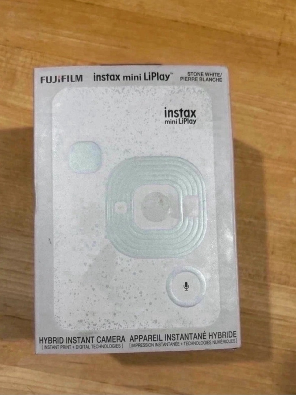 Fujifilm instax mini LiPlay Hybrid Instant Camera - Stone White